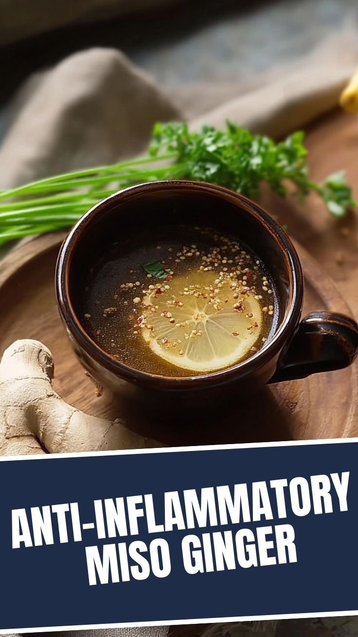 Miso ginger broth preparation