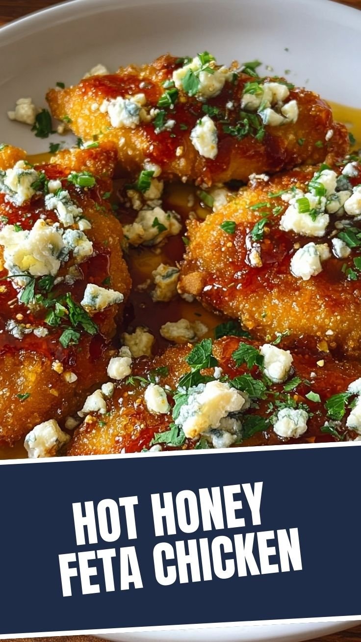 Crispy Hot Honey Feta Chicken