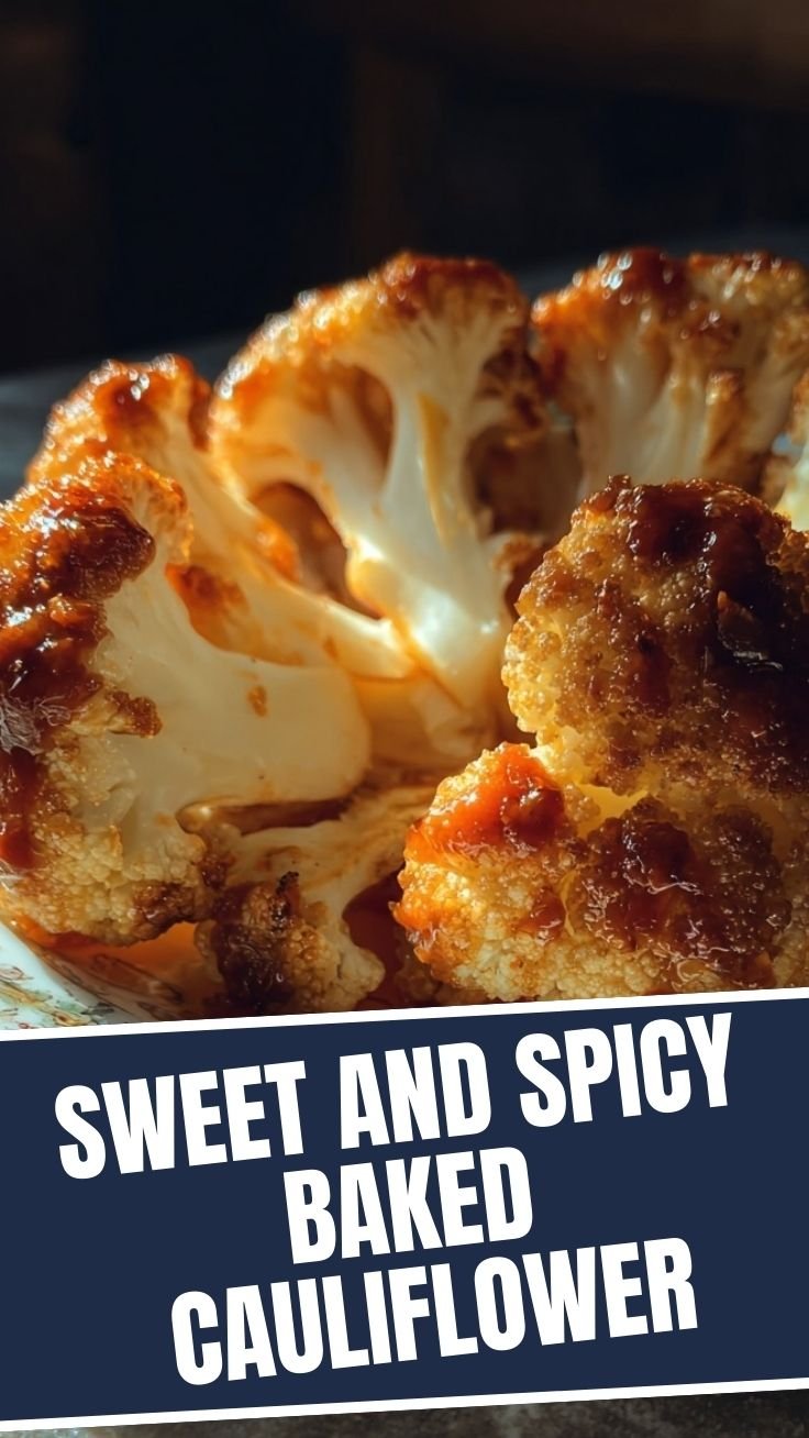 Sweet and spicy baked cauliflower florets