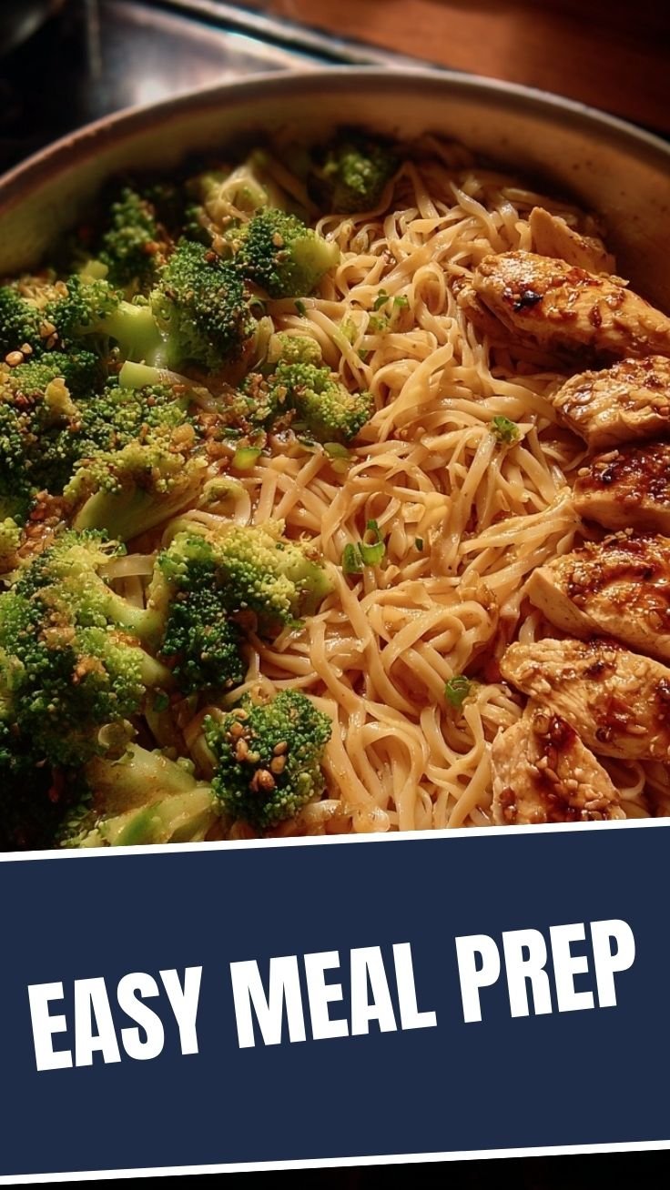 Garlic chicken and broccoli ingredients preparation