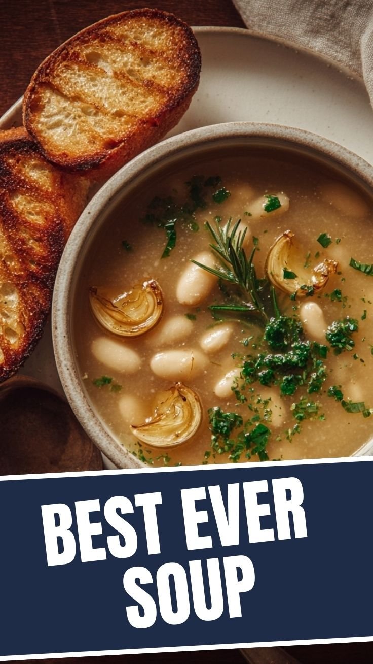 White bean soup with herbs