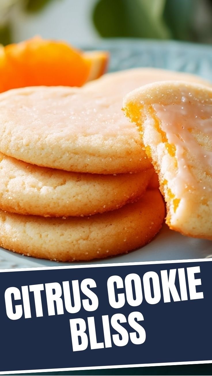 Orange sugar cookies with glaze