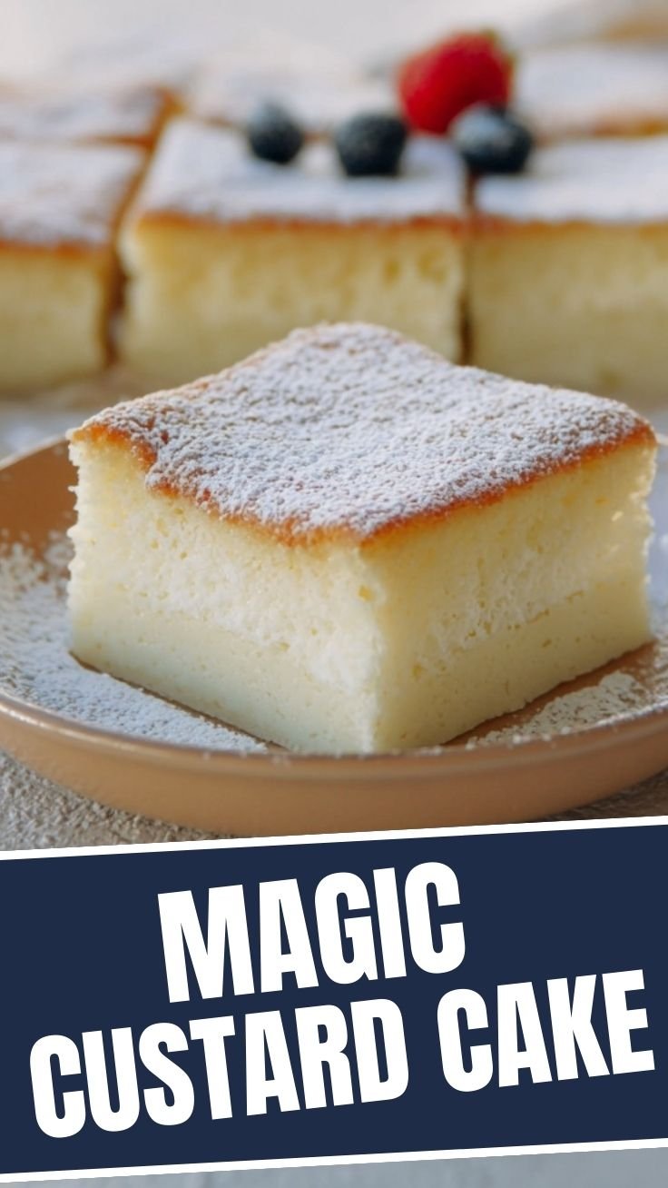 Vanilla Magic Custard Cake