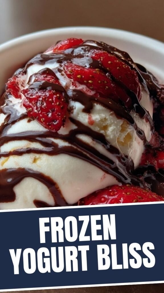 Chocolate strawberry yogurt swirl in a clear glass container