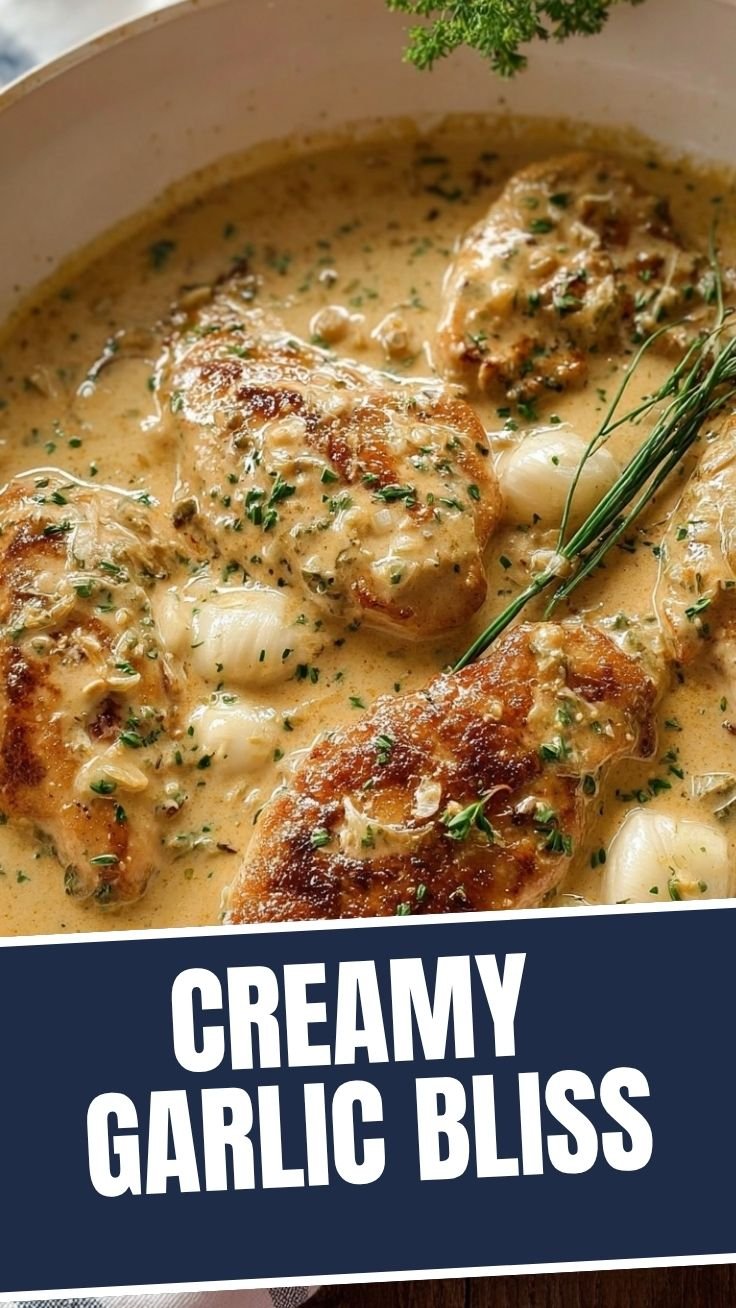 Creamy garlic chicken dish