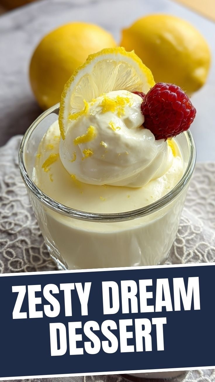 Lemon Mousse in Glass