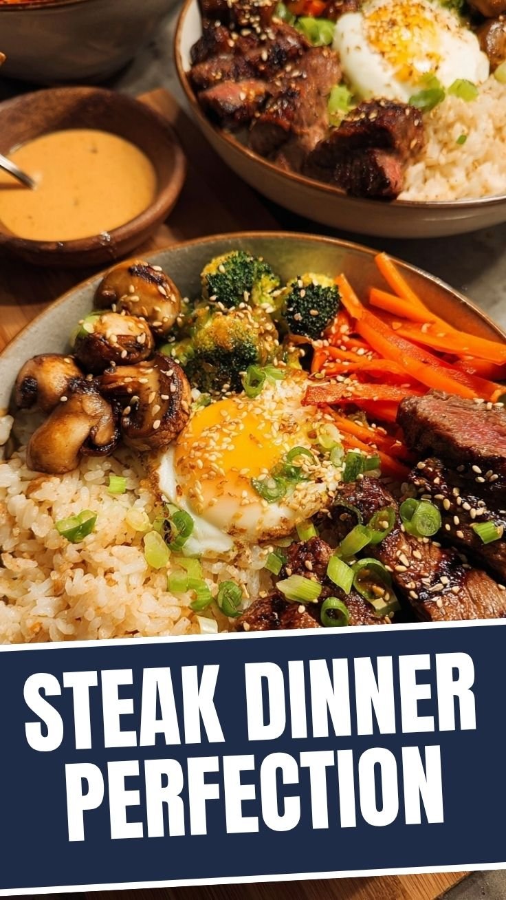 Hibachi steak bowl preparation