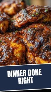 Platter of Mississippi Mud Chicken, saucy and rich