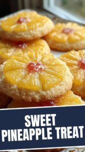 Delicious pineapple sugar cookies arranged on a platter
