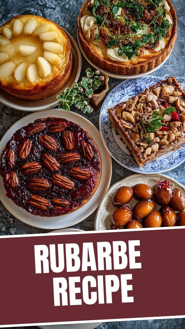 Rhubarb Greek Yogurt Muffins