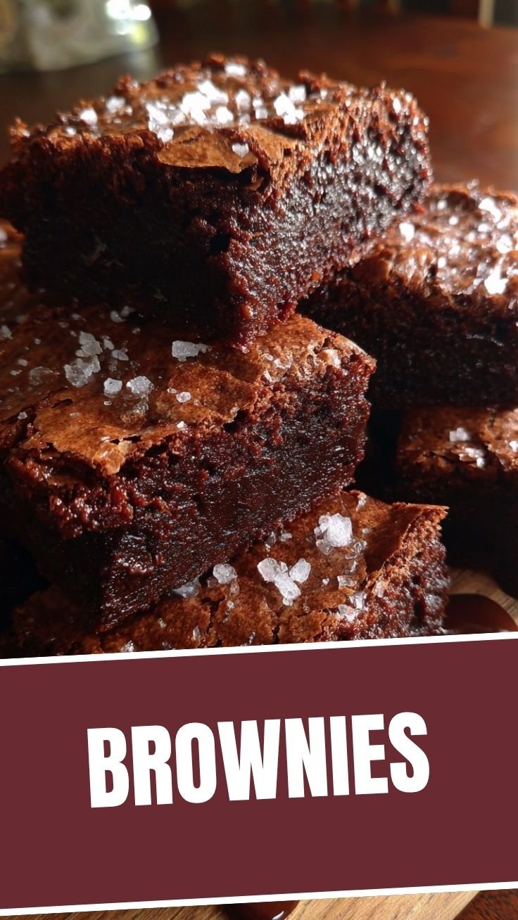 Brownies with crinkled top