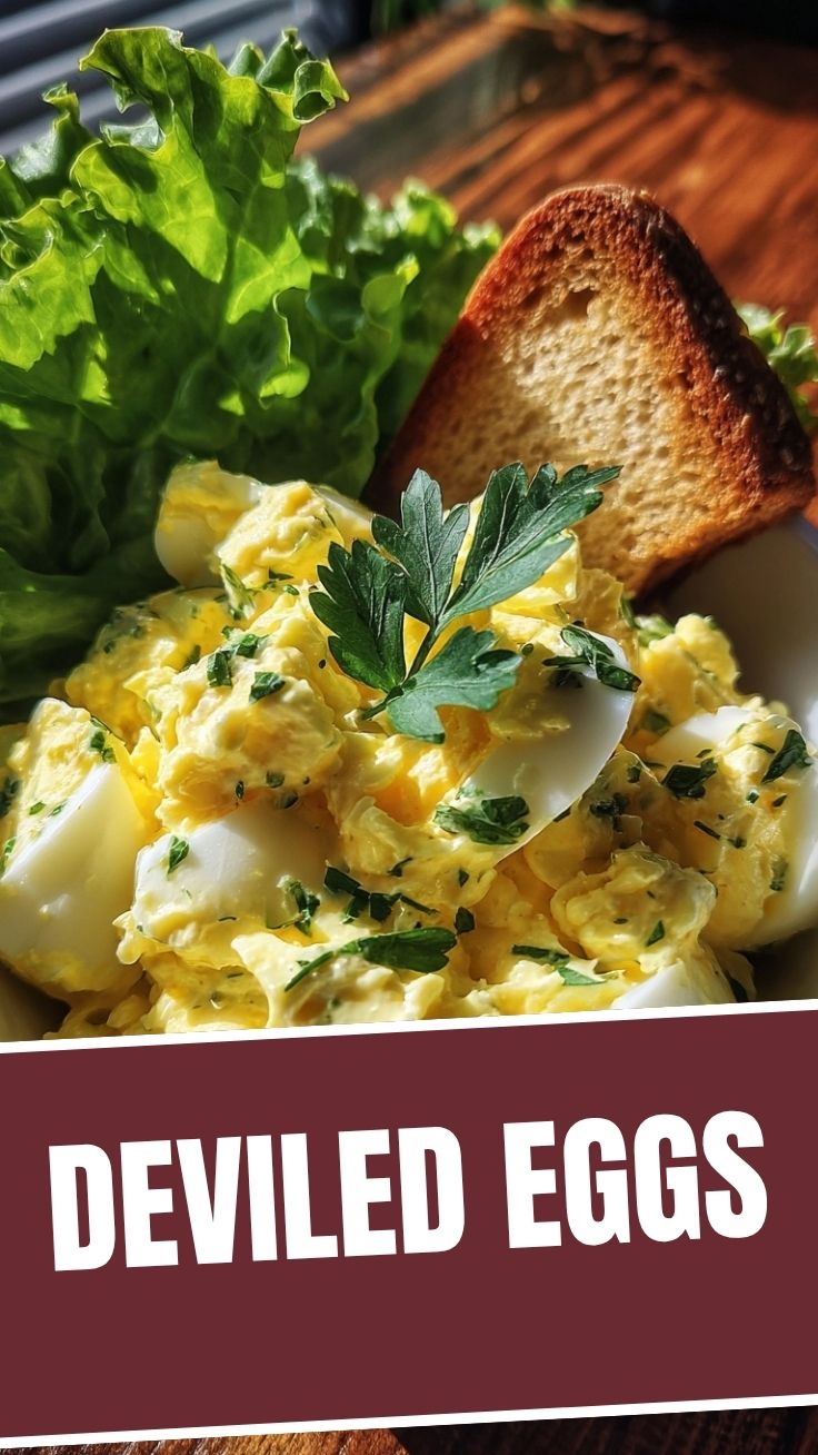 A bowl of creamy egg salad with fresh chives on top