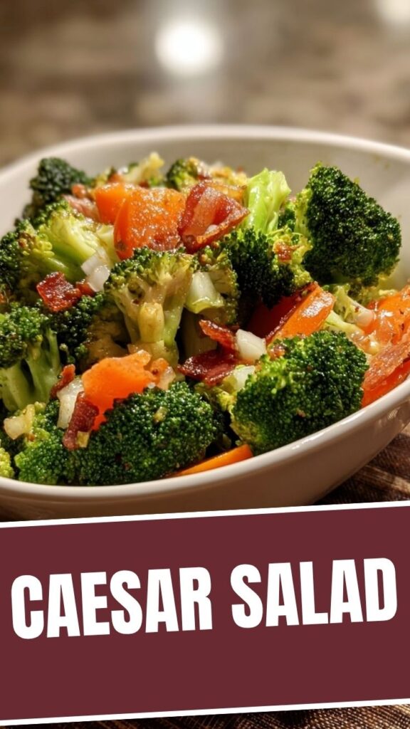 A vibrant bowl of fresh broccoli salad with various ingredients