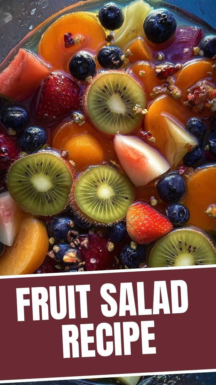 A refreshing bowl of colorful fruit salad with various fresh fruits.