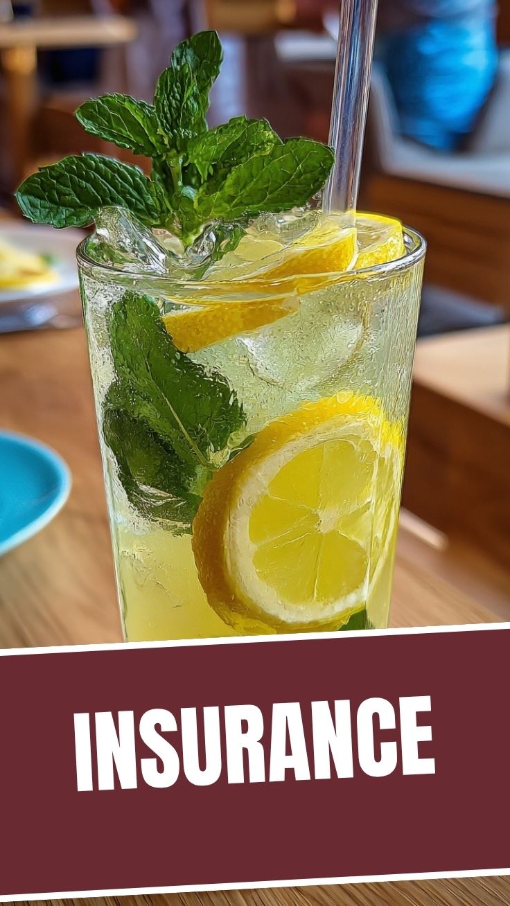A glass of fresh lemonade with ice and lemon slices