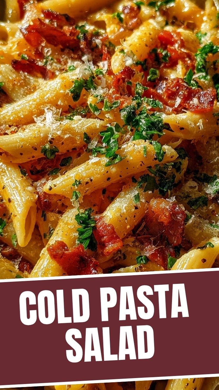 A colorful bowl of fresh summer pasta with sun-dried tomatoes and herbs