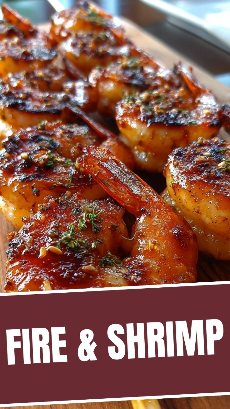 Delicious grilled shrimp skewers cooked to perfection