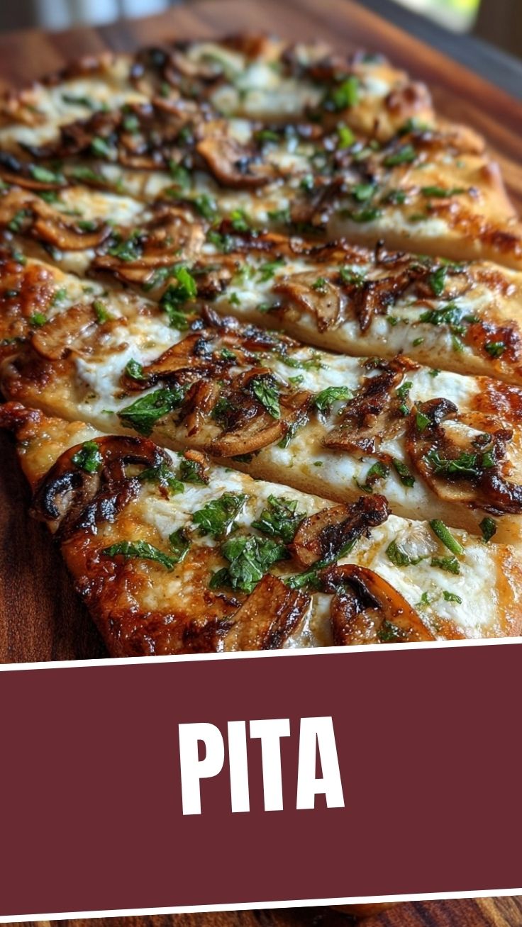 Freshly baked flatbread with a golden-brown crust