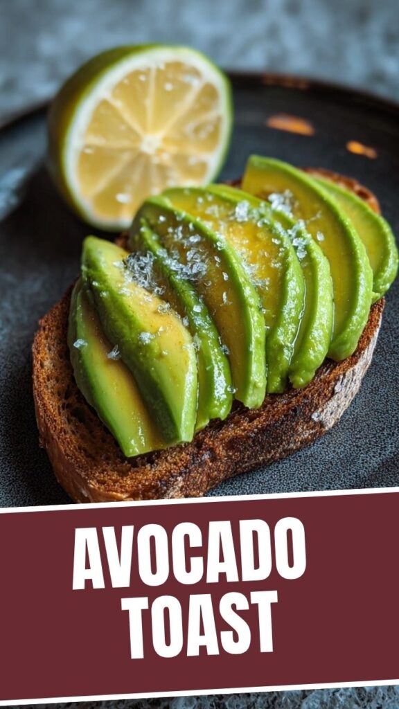 A vibrant avocado toast spread on toasted bread