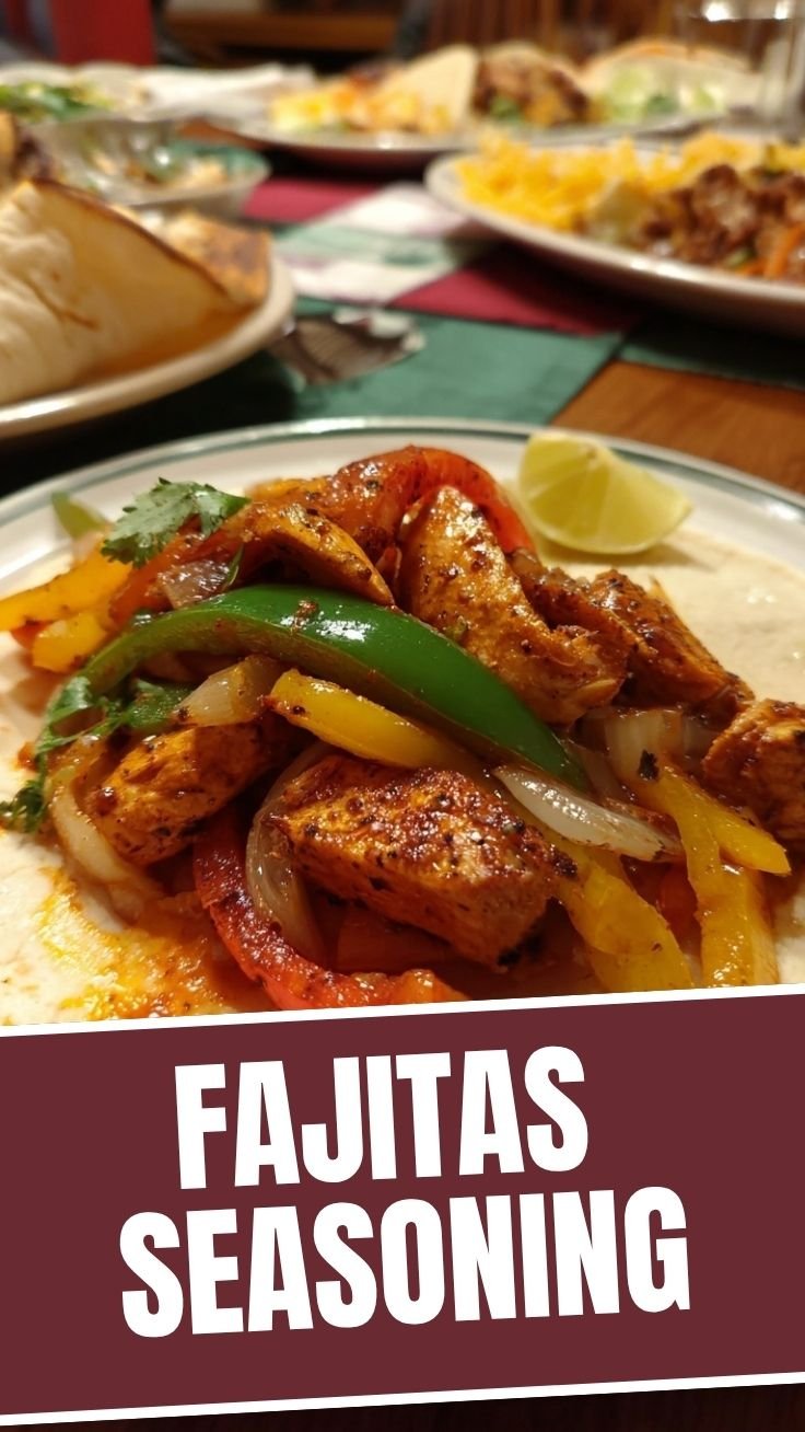 Sizzling chicken fajitas