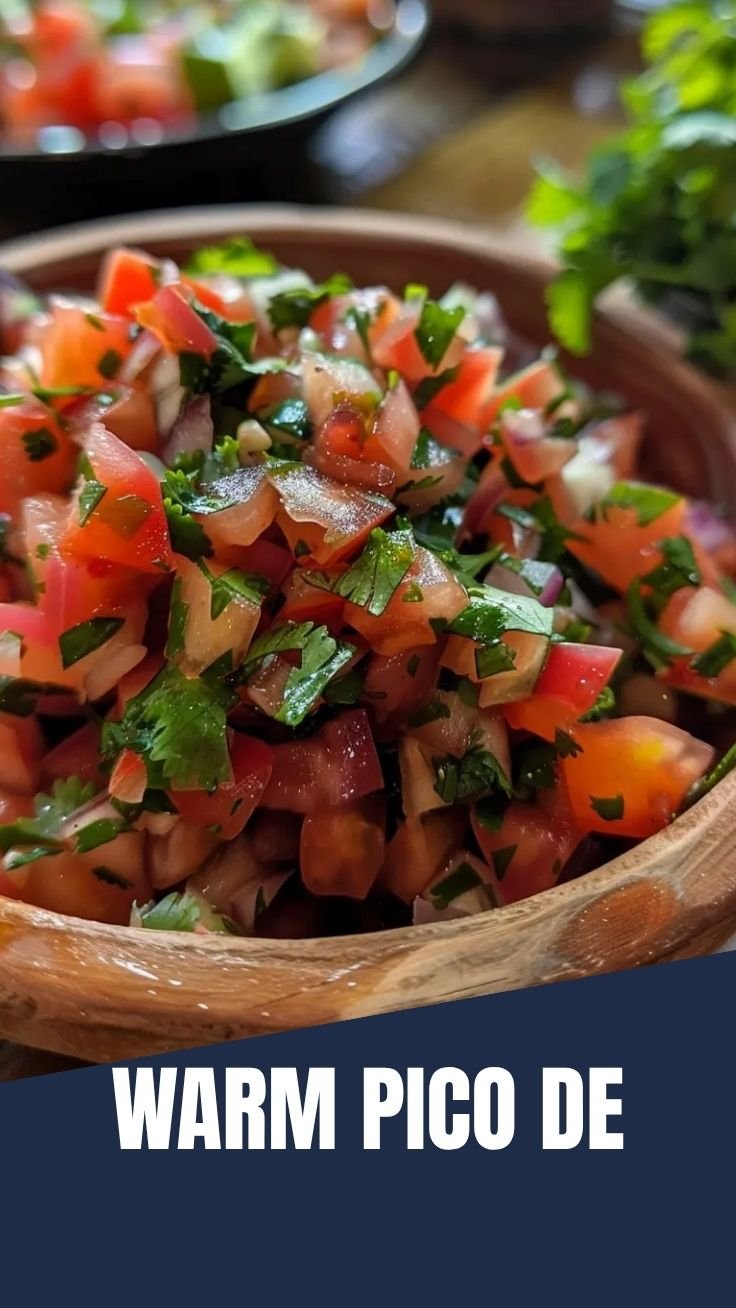 Fresh bowl of homemade Pico de Gallo with vibrant red tomatoes, white onions, and green cilantro