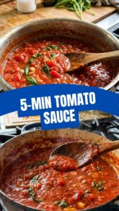 A vibrant bowl of fresh tomato sauce, perfect for summer dishes