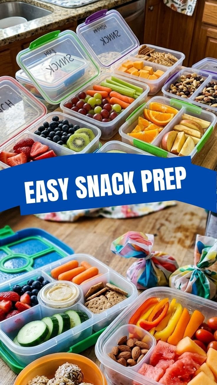 Healthy School Snack Prep Bites arranged on parchment paper