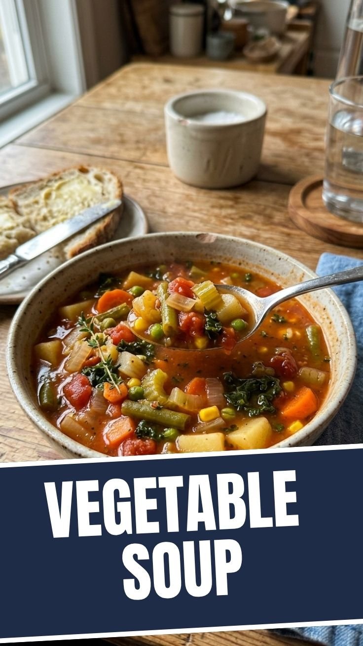 Homemade Vegetable Soup Bowl