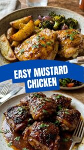 Picture of a perfectly glazed honey mustard chicken dish