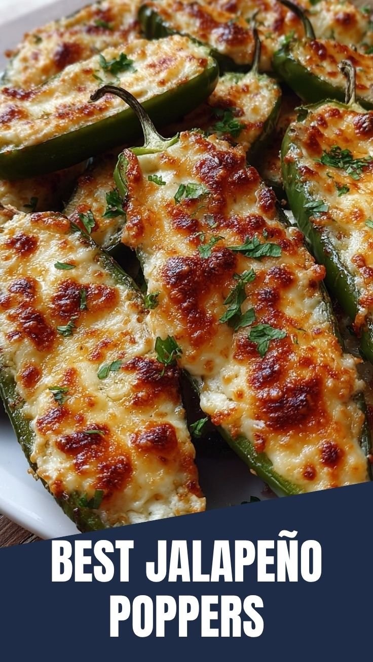 Baked Jalapeño Poppers on platter