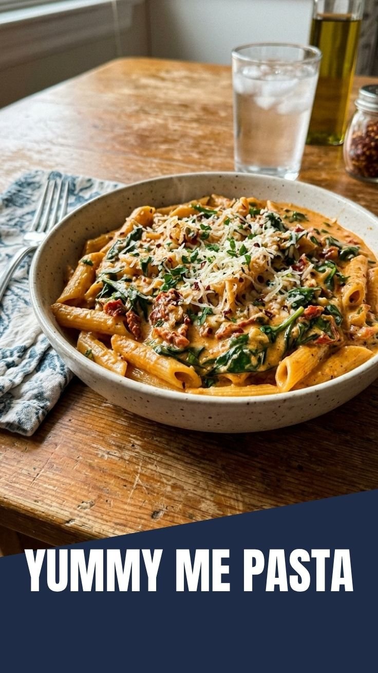 Creamy Marry Me Pasta with sun-dried tomatoes