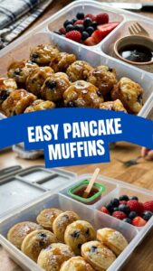 Mini pancake muffins, perfect for a lunchbox snack