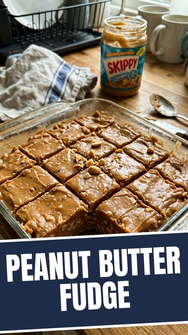 Peanut butter fudge squares on a plate