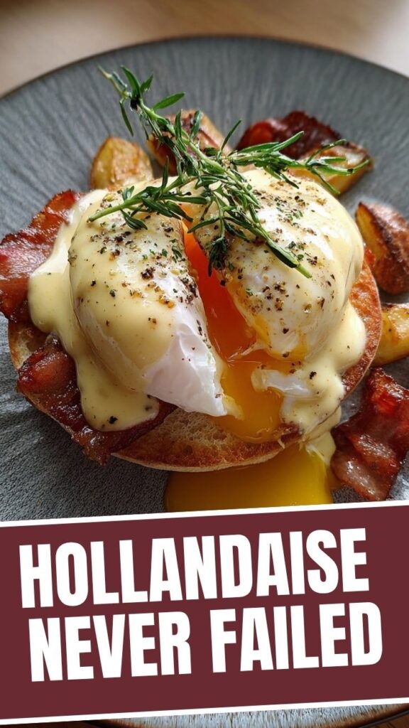 A serving bowl filled with smooth, yellow Hollandaise sauce.