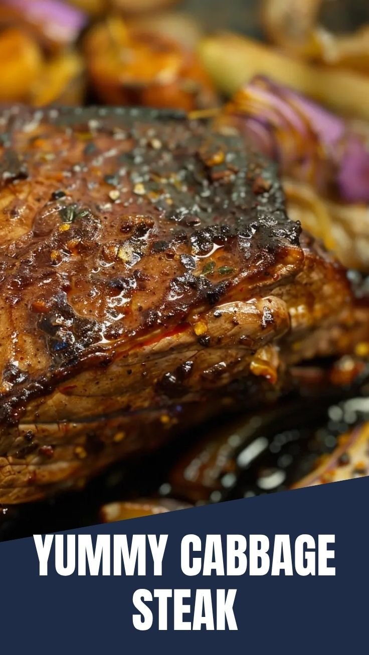 Roasted cabbage steak perfection