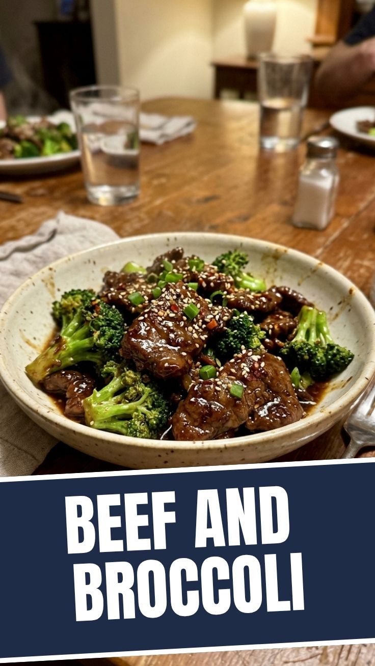 A close-up of a savory beef and broccoli stir-fry in a bowl.