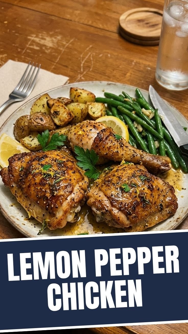 Lemon pepper chicken preparation