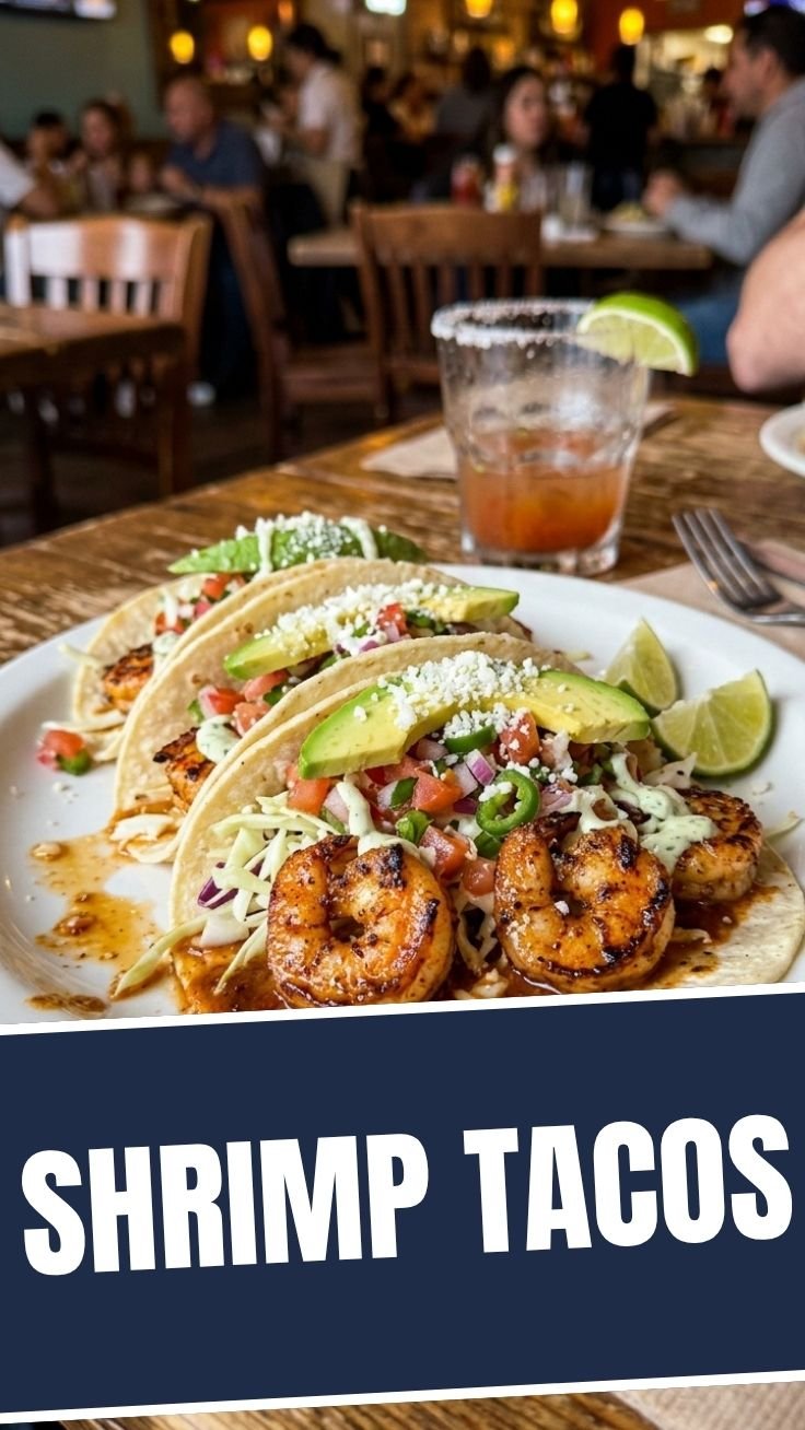 Shrimp Tacos with fresh toppings