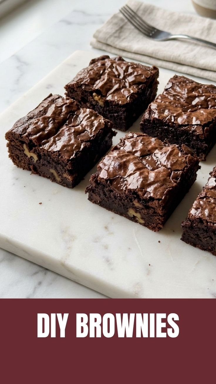 Stack of delicious fudgy brownies