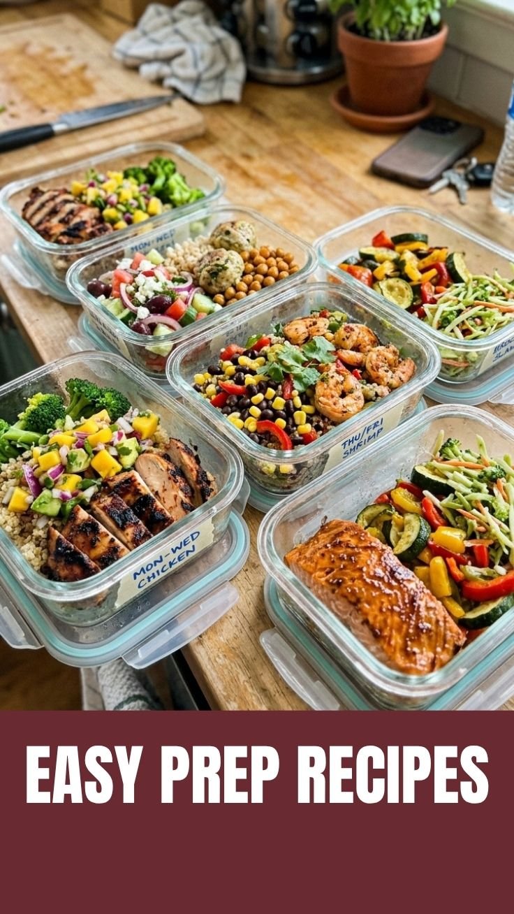 Colorful summer meal prep bowls with grilled corn and quinoa