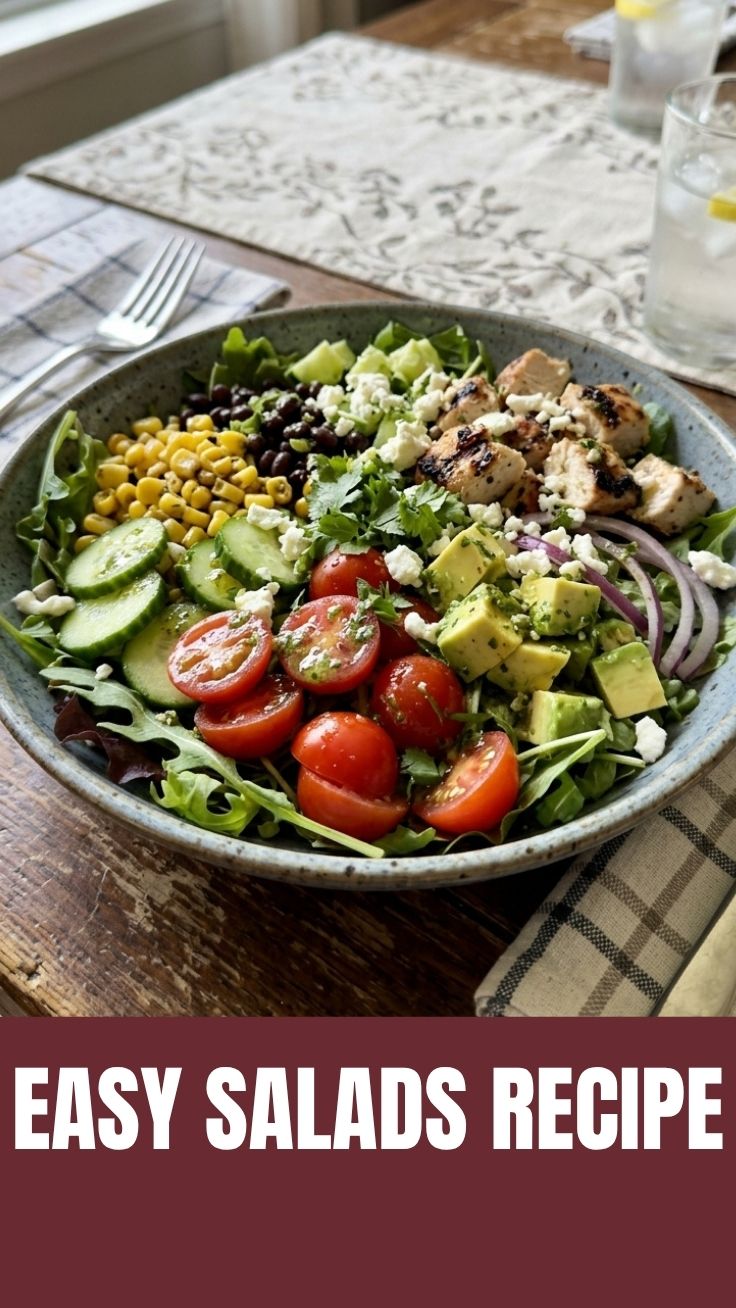 A vibrant healthy summer salads recipe with fresh ingredients