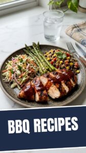 A vibrant spread of high protein BBQ recipes for healthy eating