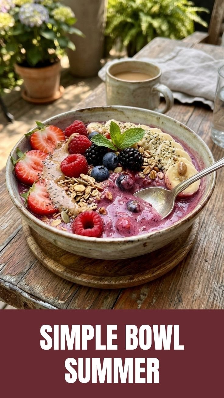 high protein smoothie bowl summer