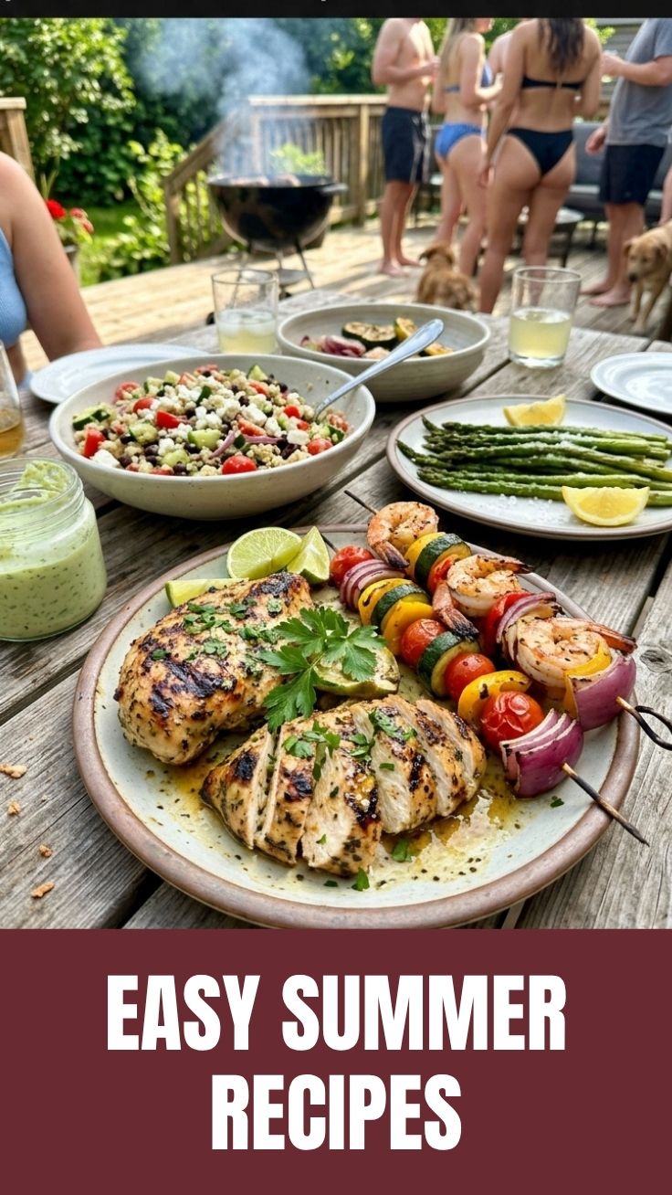 A vibrant collection of high protein summer recipes for healthy eating.
