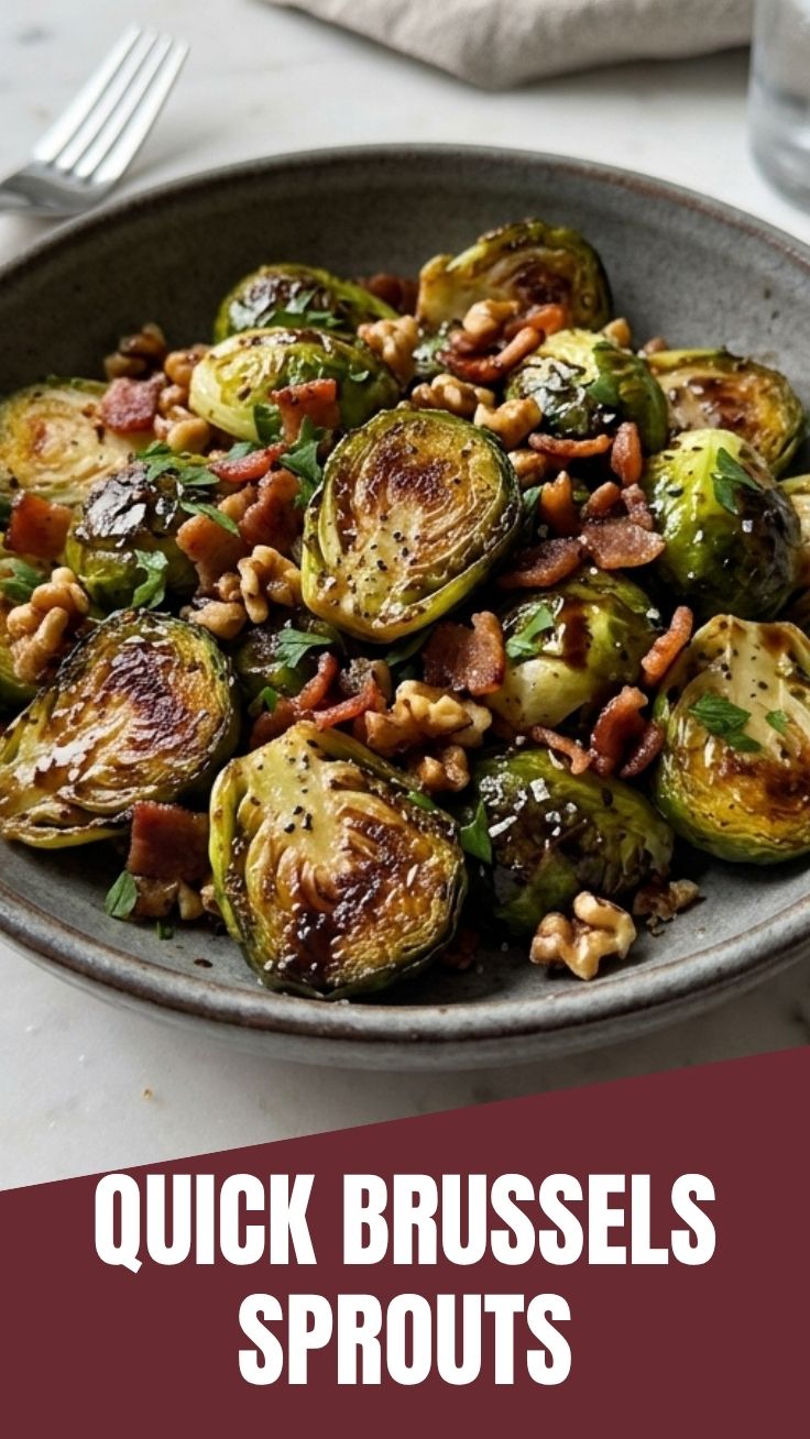 A close-up of vibrant green Brussels sprouts, freshly picked and ready for cooking.