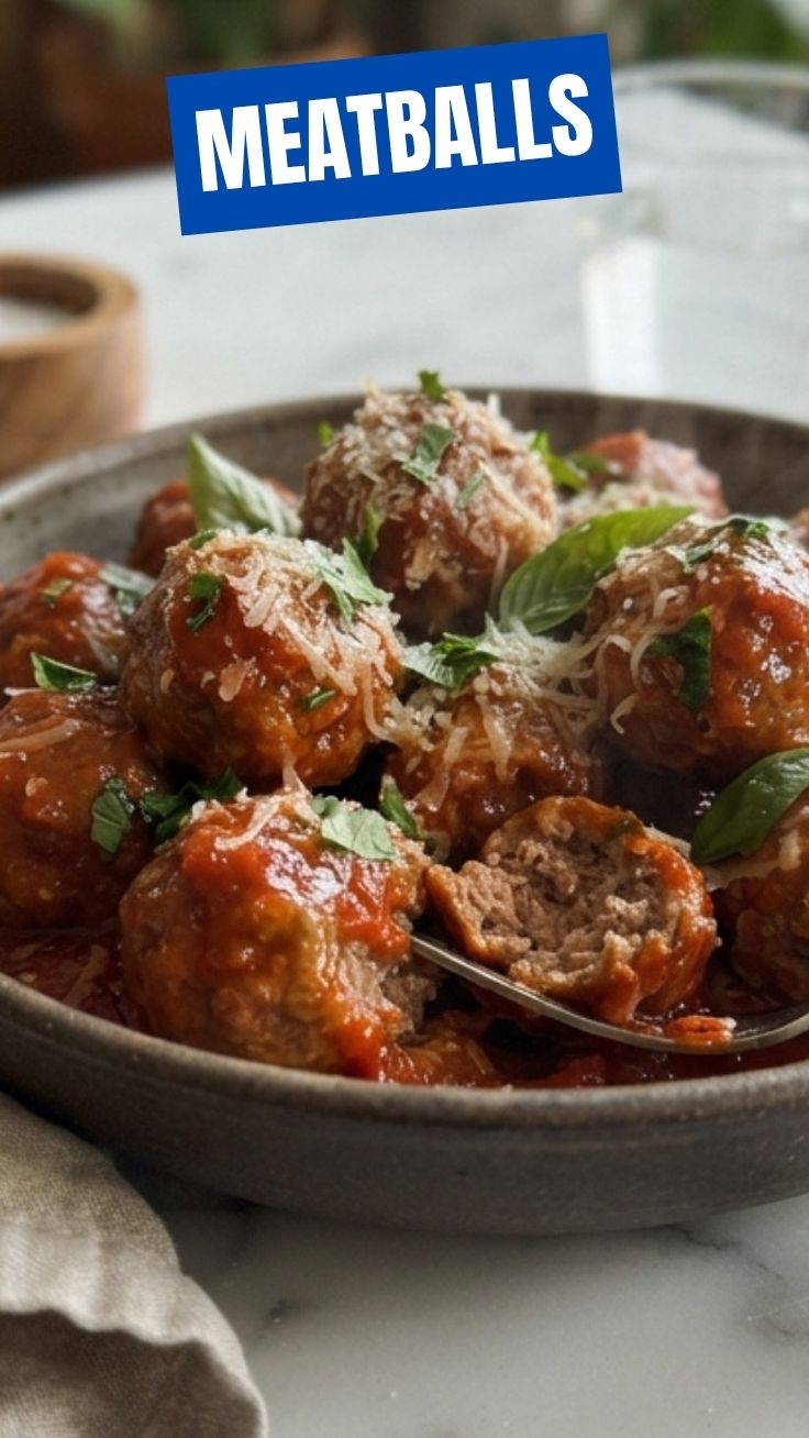A serving of perfectly cooked meatballs, ready to be enjoyed.