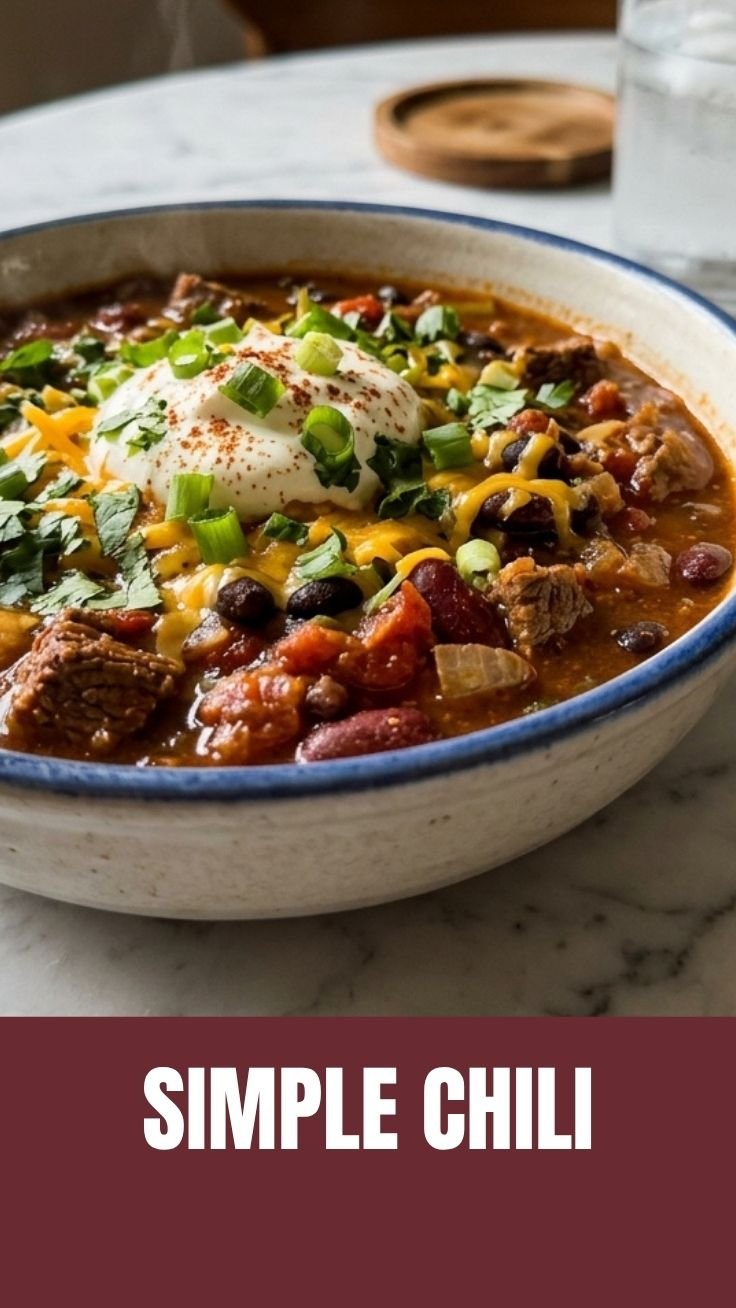 Spicy chili delight in a rustic bowl